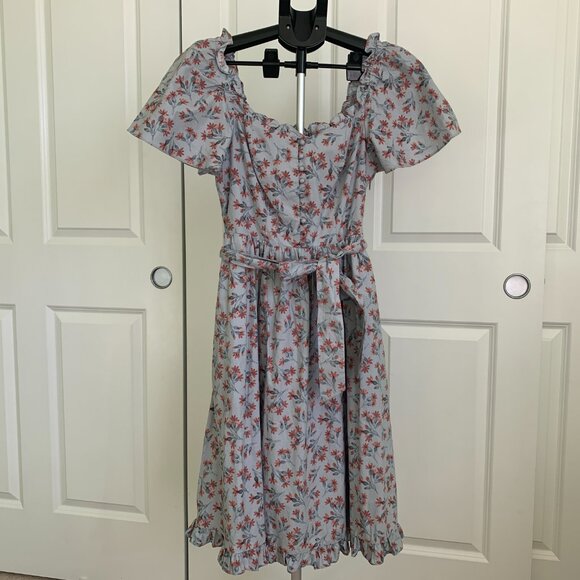 Anthropologie Gal Meets Glam Womens Marianna Floral Dress Fit & Flare Size 2 - Picture 2 of 14